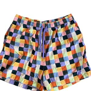 Lucy & Yak Multicolor Checkered Women Shorts